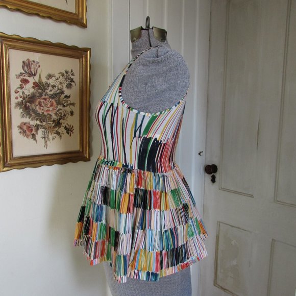 PIAZZA SEMPIONE Multicolored Sleeveless Top - Picture 4 of 9